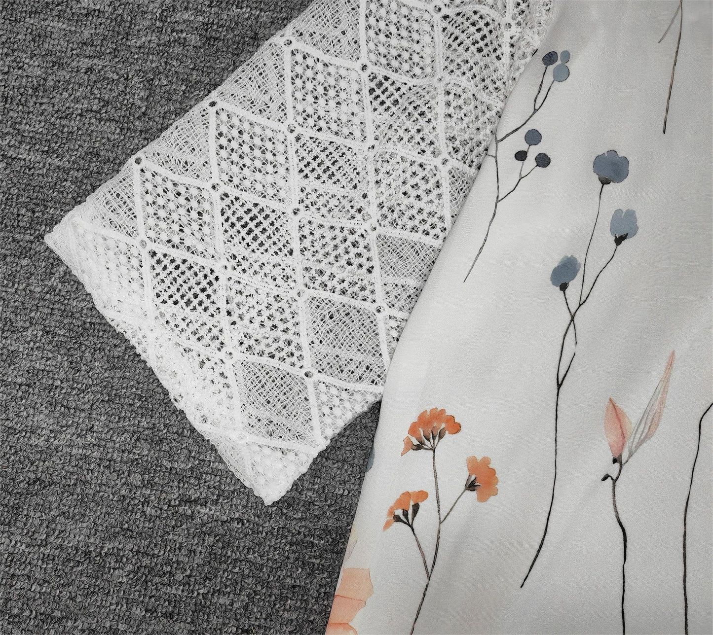 Levoire | Chemise Élégante Avec Un Motif Floral Et Un Décolleté En V