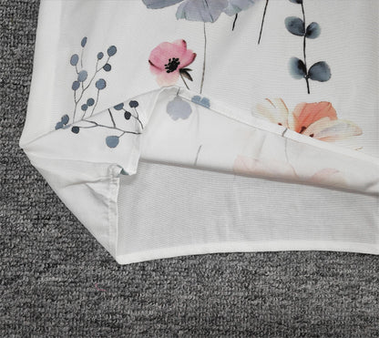Levoire | Chemise Élégante Avec Un Motif Floral Et Un Décolleté En V