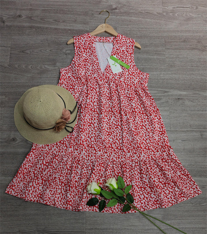 Levoire | Mini Robe Sans Manches Pour Femmes - Rouge