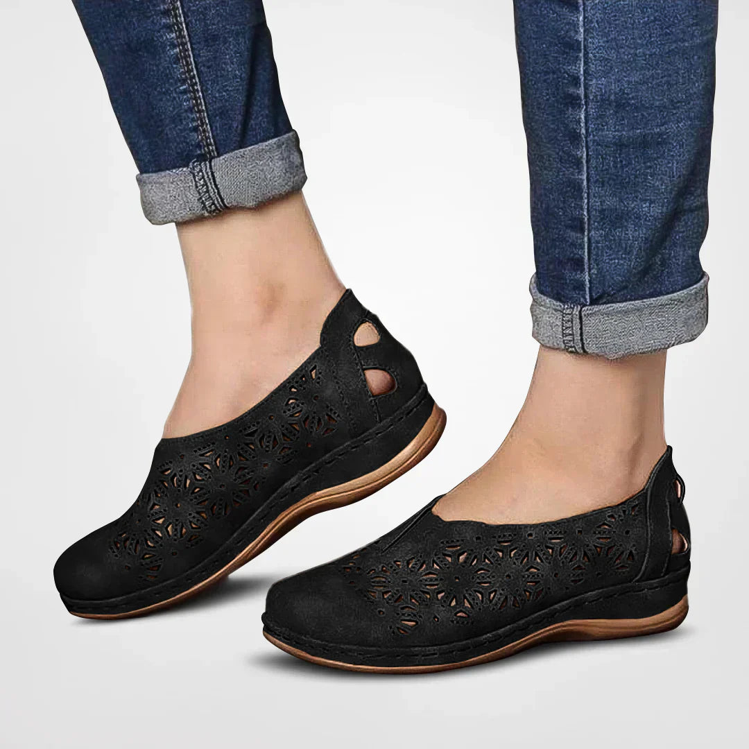 Levoire | Chaussures souples perforées Noir