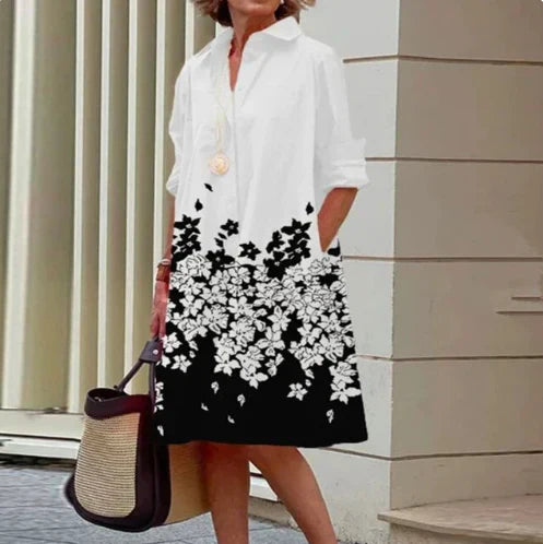 Levoire | Robe Chemise Pour Femmes Doudoune blanche