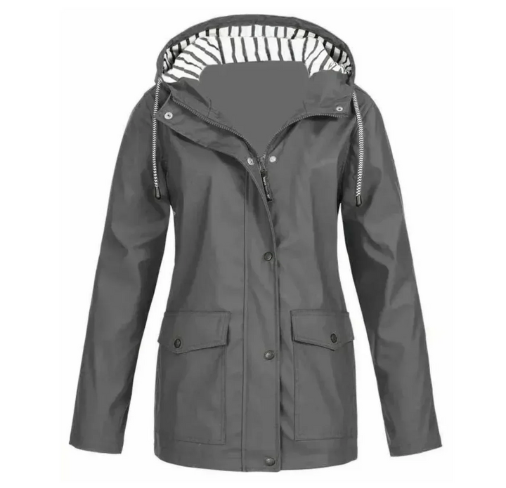 Levoire | Veste Imperméable À La Mode Pour Femmes Gris