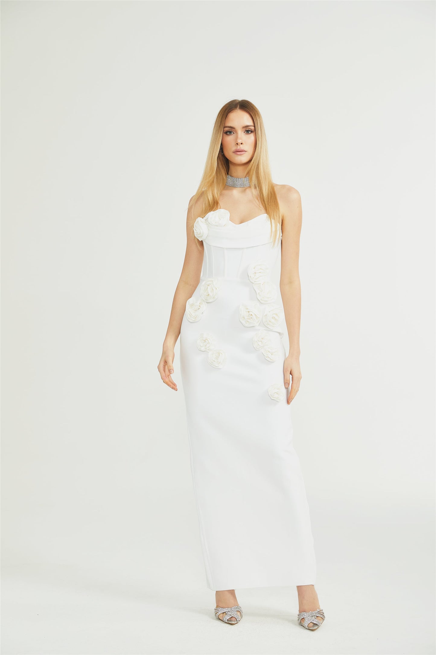 Levoire | Robe À Épaules Dénudées À Fleurs