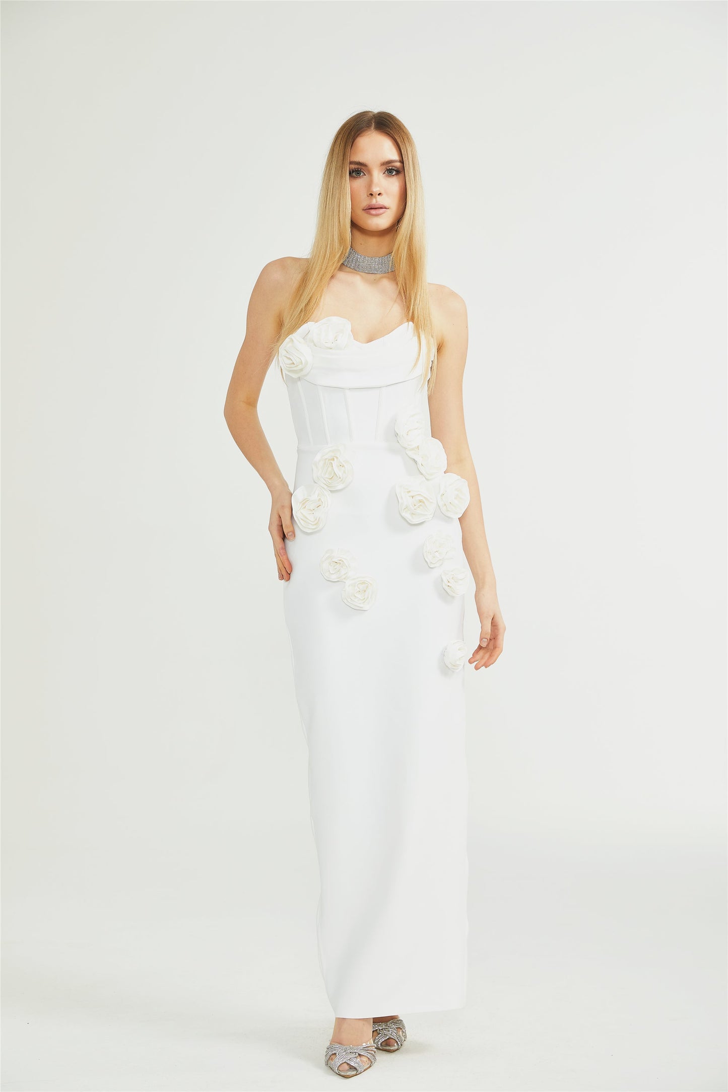 Levoire | Robe À Épaules Dénudées À Fleurs