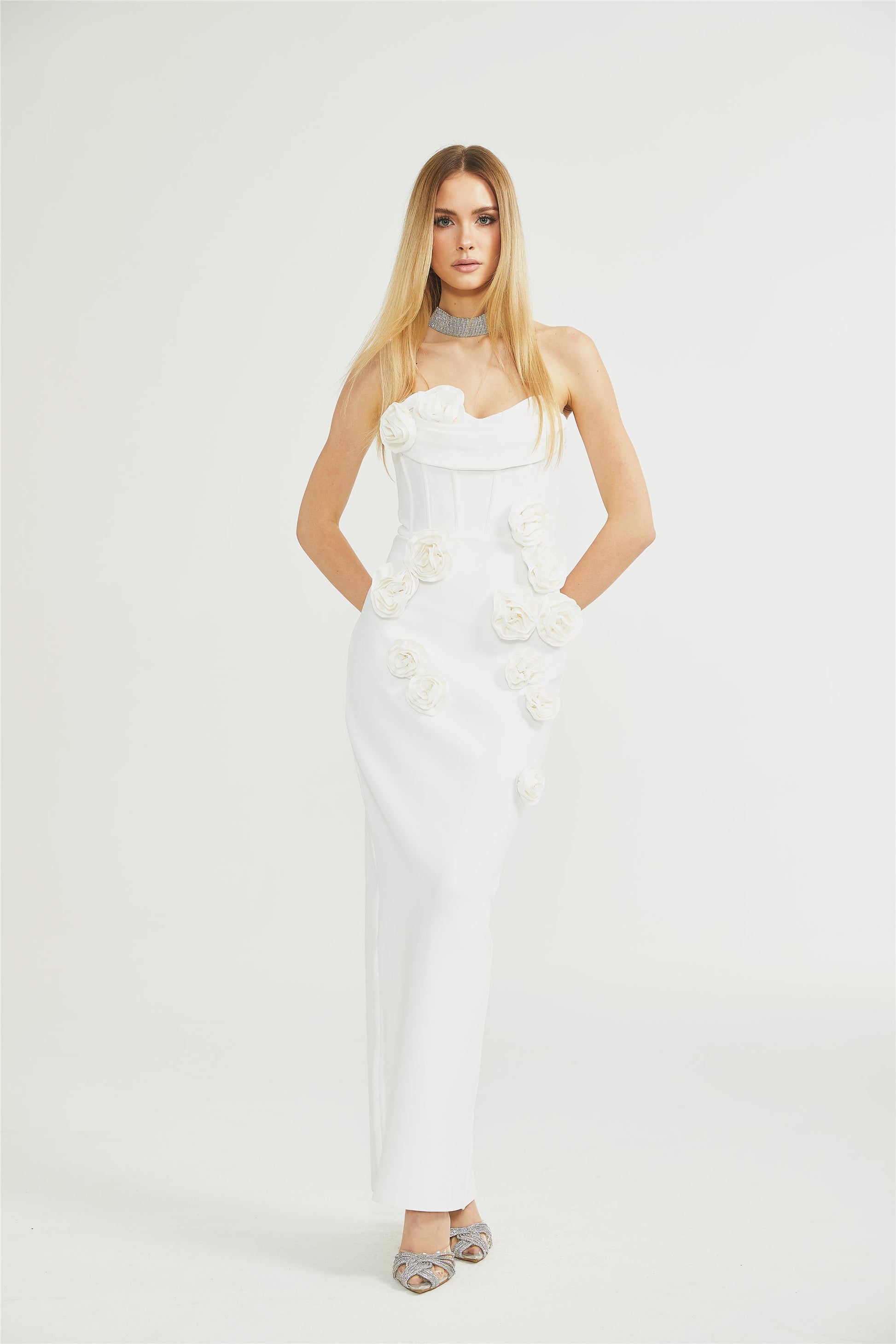 Levoire | Robe À Épaules Dénudées À Fleurs