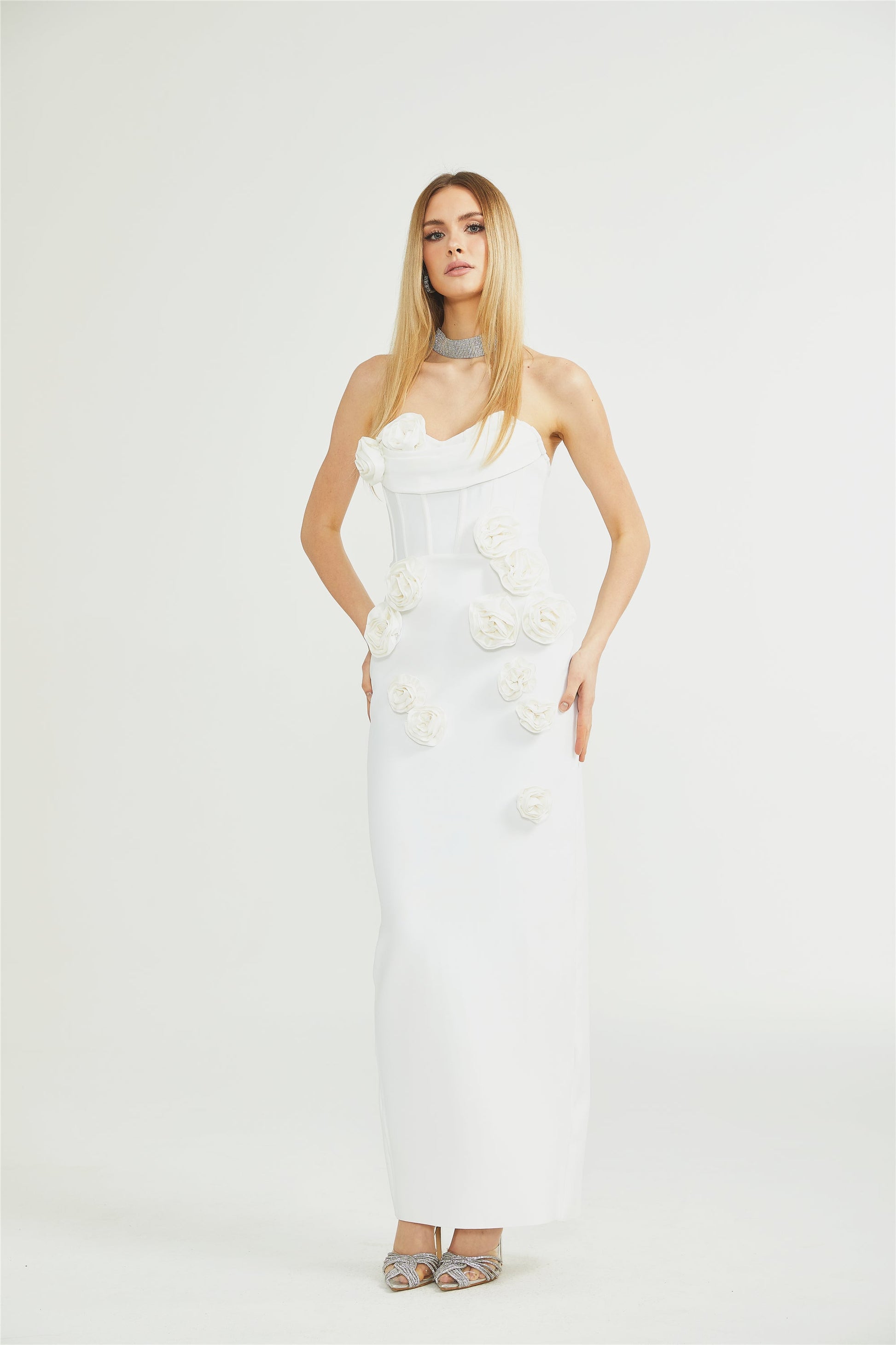 Levoire | Robe À Épaules Dénudées À Fleurs