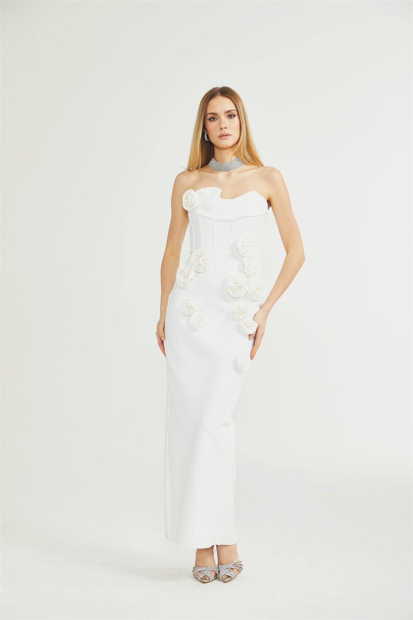 Levoire | Robe À Épaules Dénudées À Fleurs