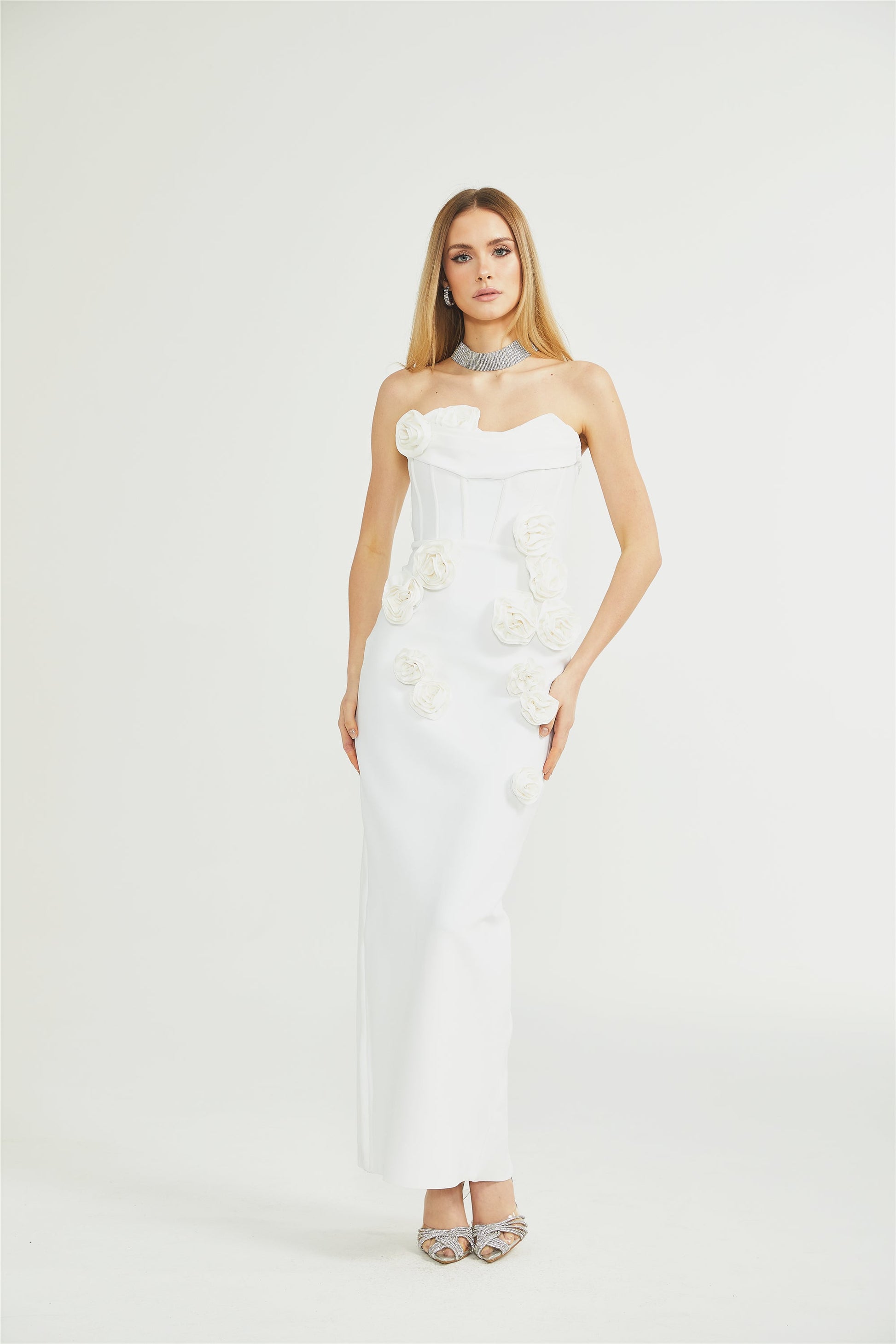 Levoire | Robe À Épaules Dénudées À Fleurs