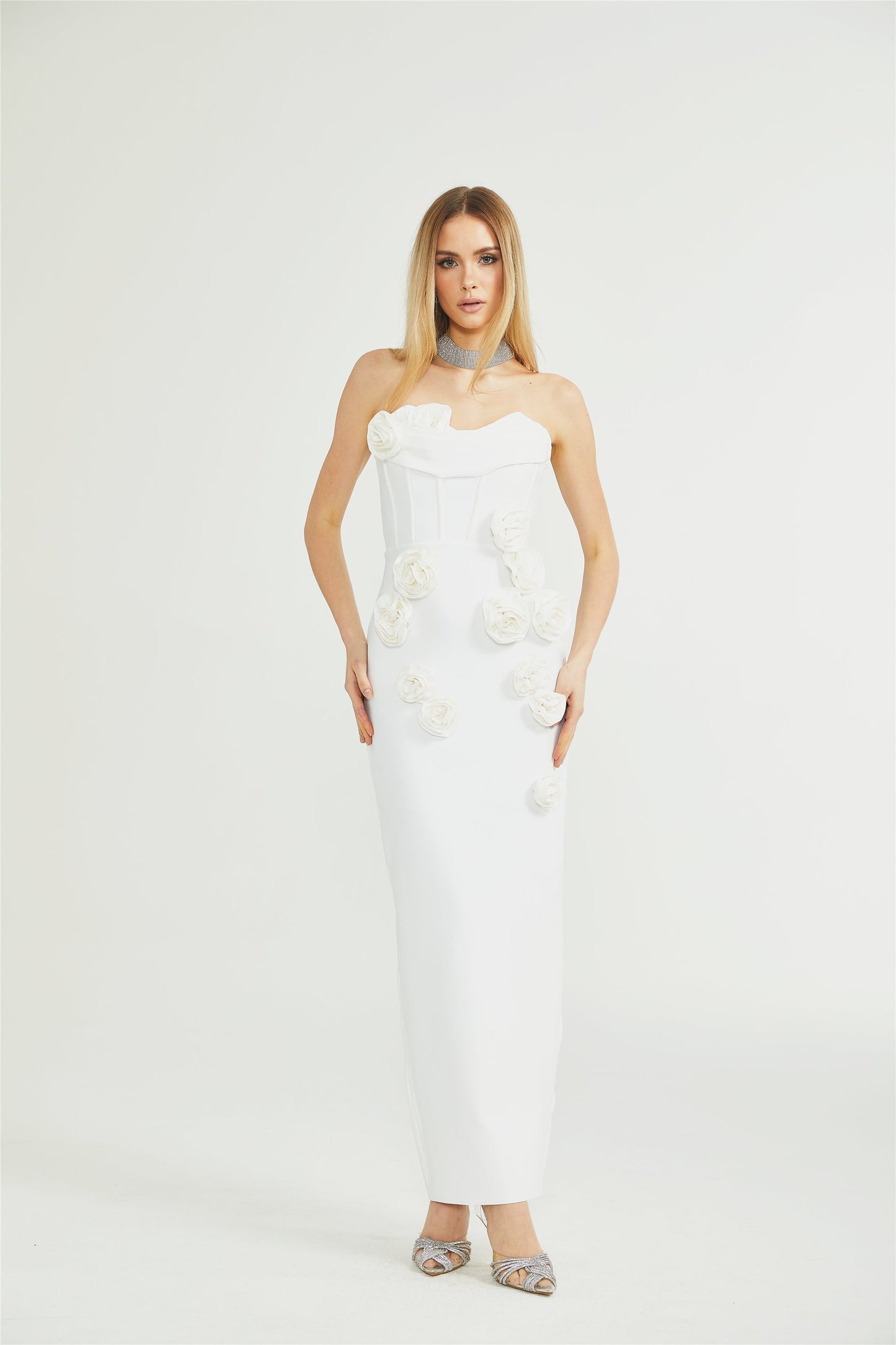 Levoire | Robe À Épaules Dénudées À Fleurs