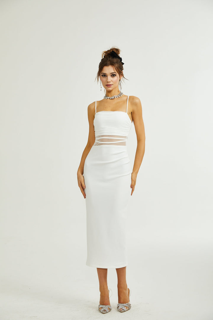 Levoire | Robe Midi Semi Transparente