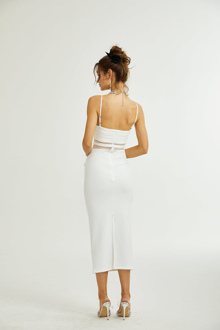 Levoire | Robe Midi Semi Transparente