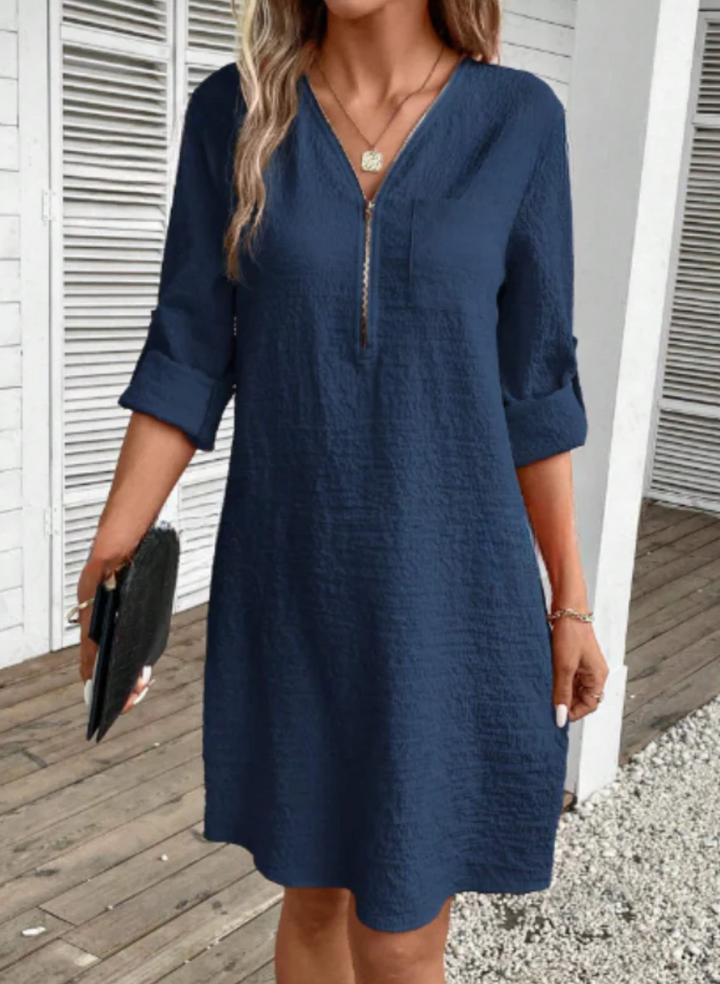 Levoire | Robe D'Été Manches Courtes Décontractée Élégante Robe Merensininen