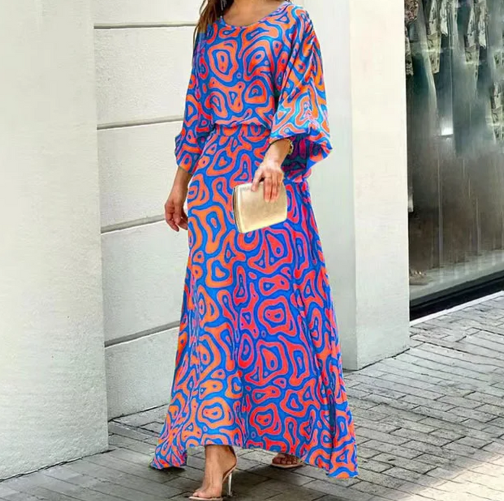 Levoire | Robe D'Été Sans Manches Col Rond Élégante Légère Lila