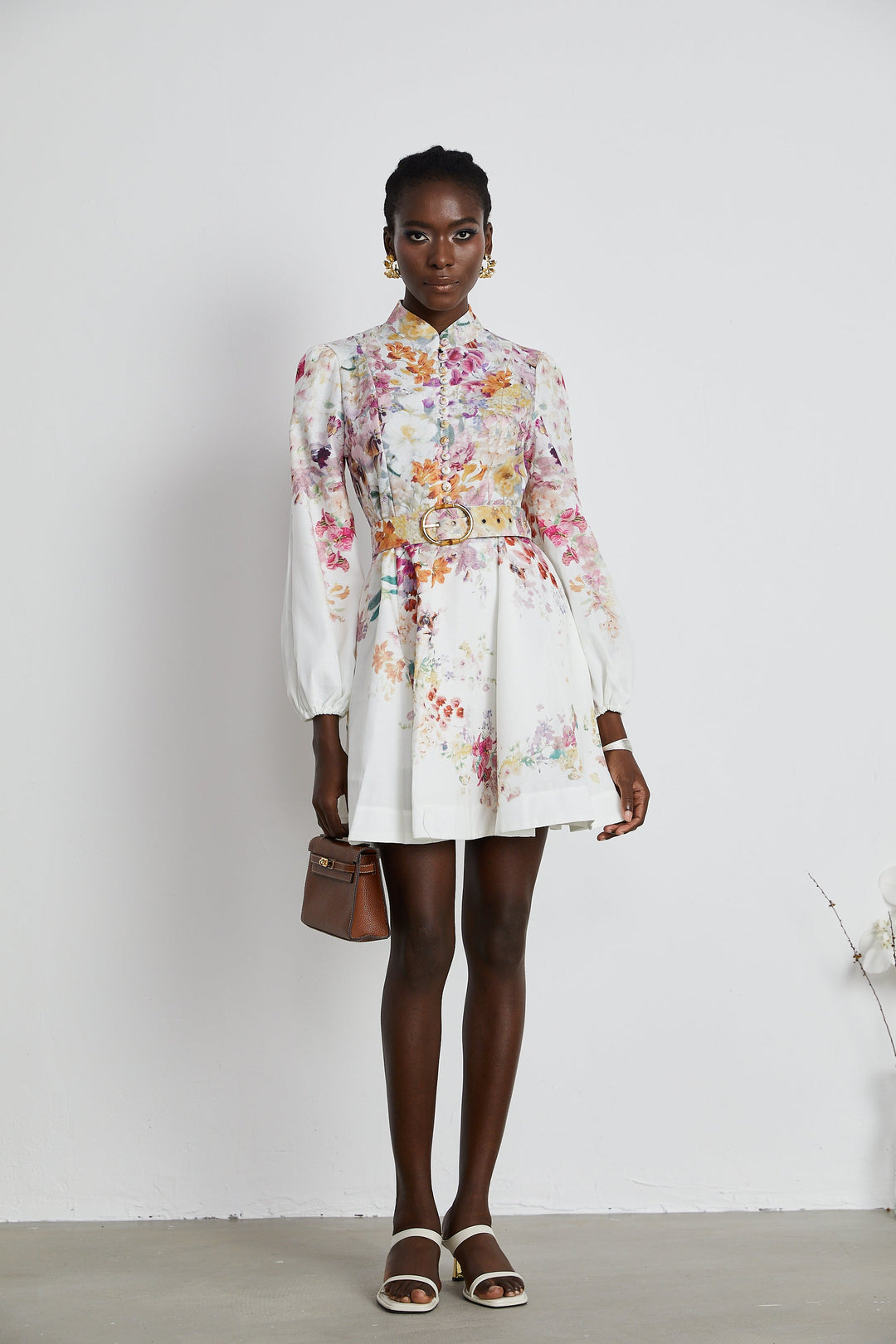 Levoire | Robe Midi En Or Ornée De Cristaux