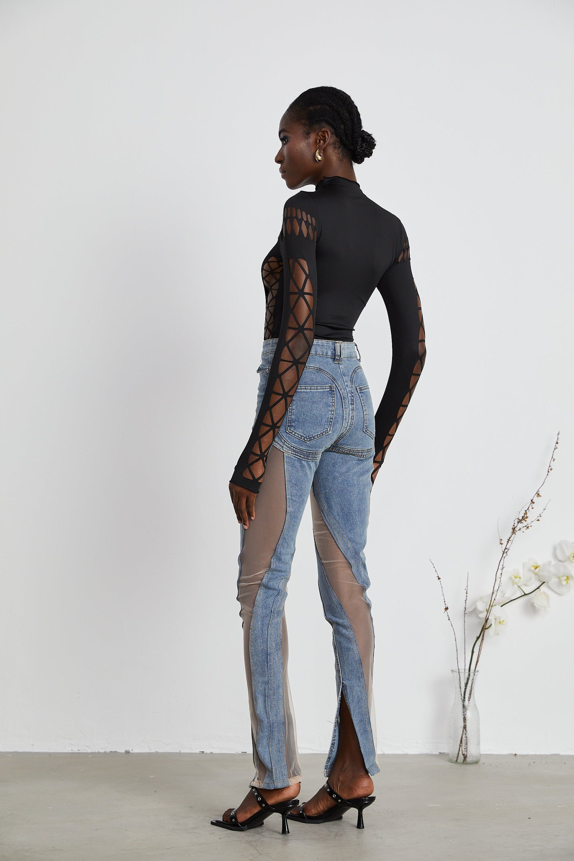 Levoire | Jeans À Panneaux Transparents