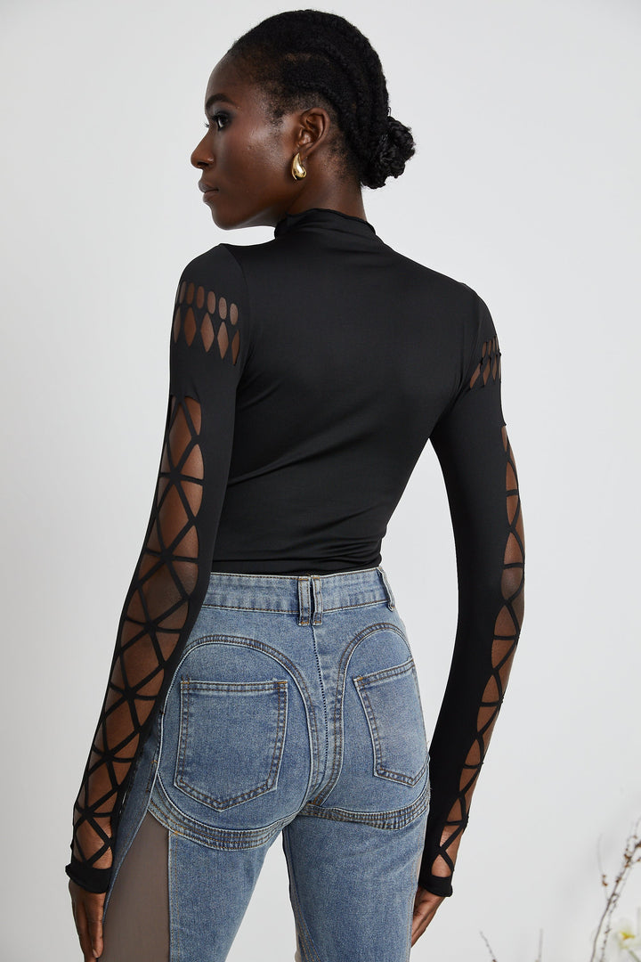Levoire | Jeans À Panneaux Transparents