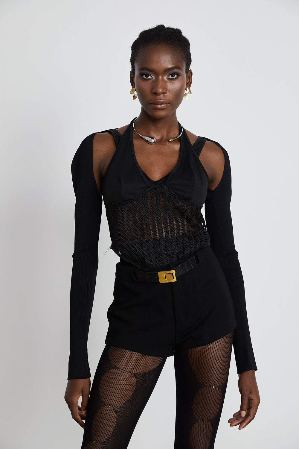 Levoire | Top Bustier À Panneau Noir
