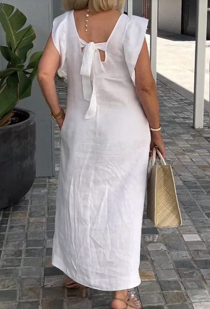 Levoire | Robe décontractée en coton et lin