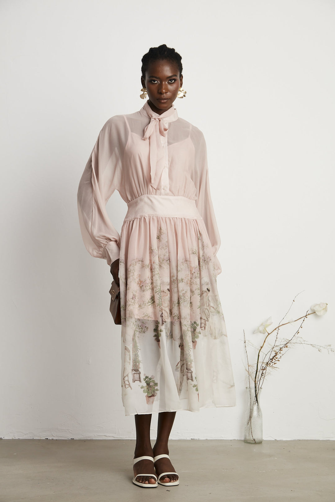Levoire | Impression Naturelle Robe Midi