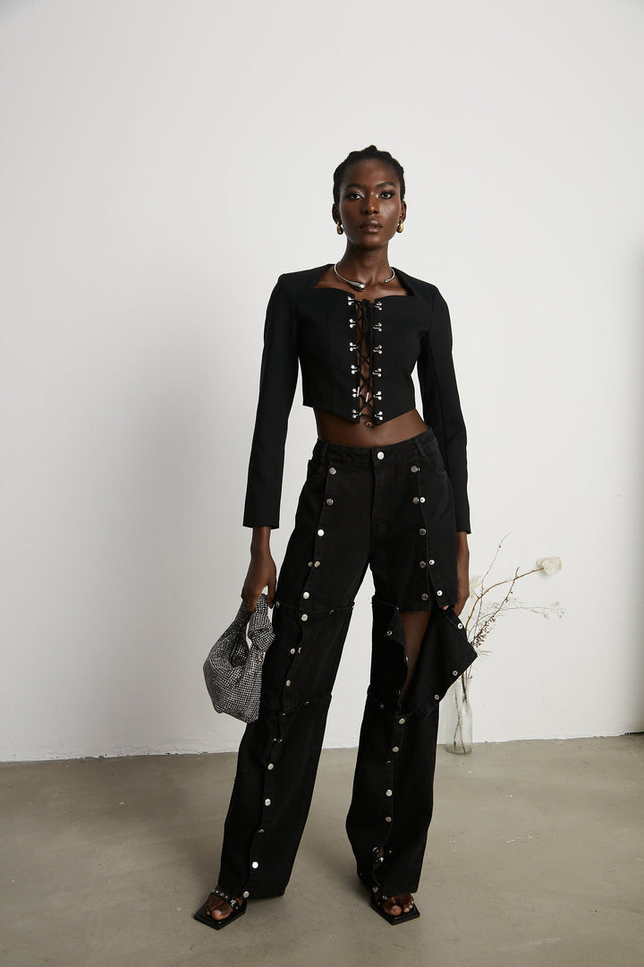 Levoire | Veste Cropped À Lacets