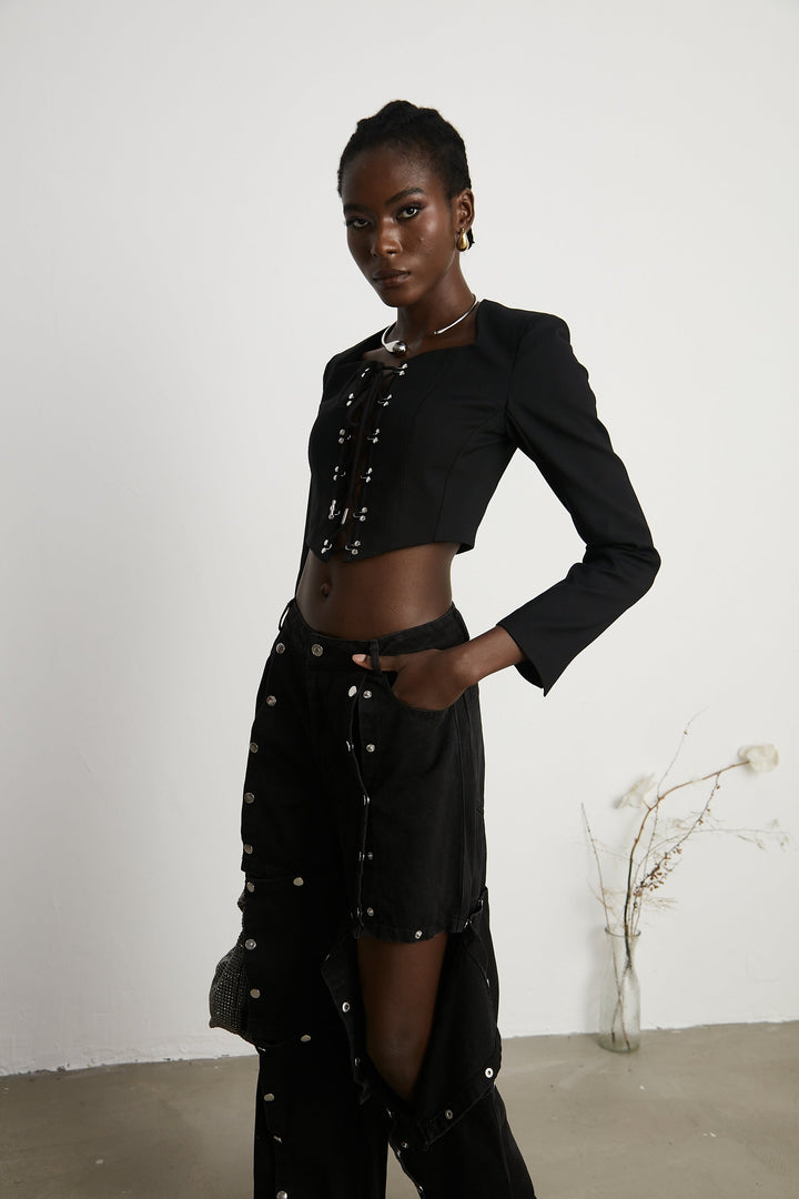 Levoire | Veste À Lacets Courte