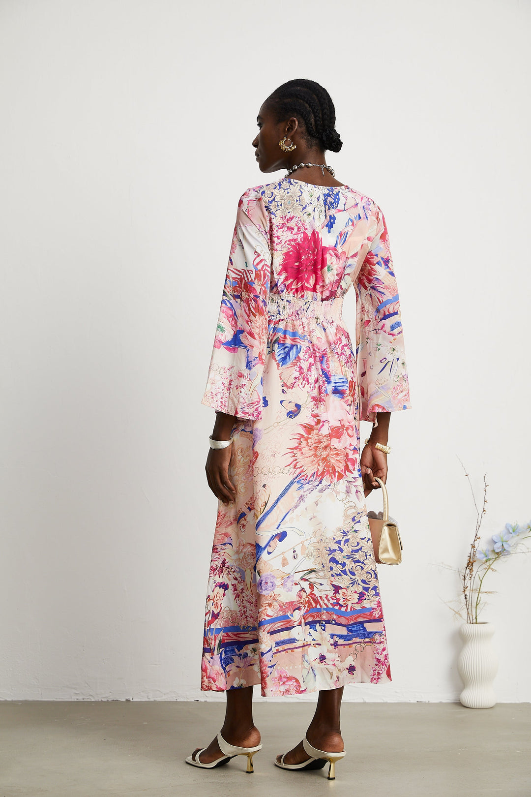 Levoire | Robe Maxi À Manches Kimono Rassemblement