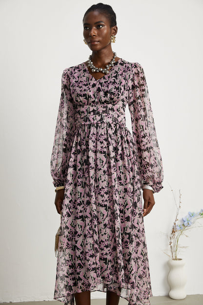 Levoire | Robe Midi Décorée À Motif Floral