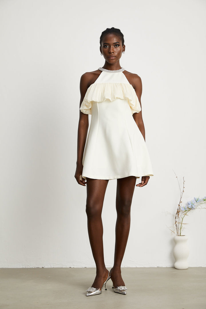 Levoire | Robe Mini Sans Manches Décorée De Cristaux