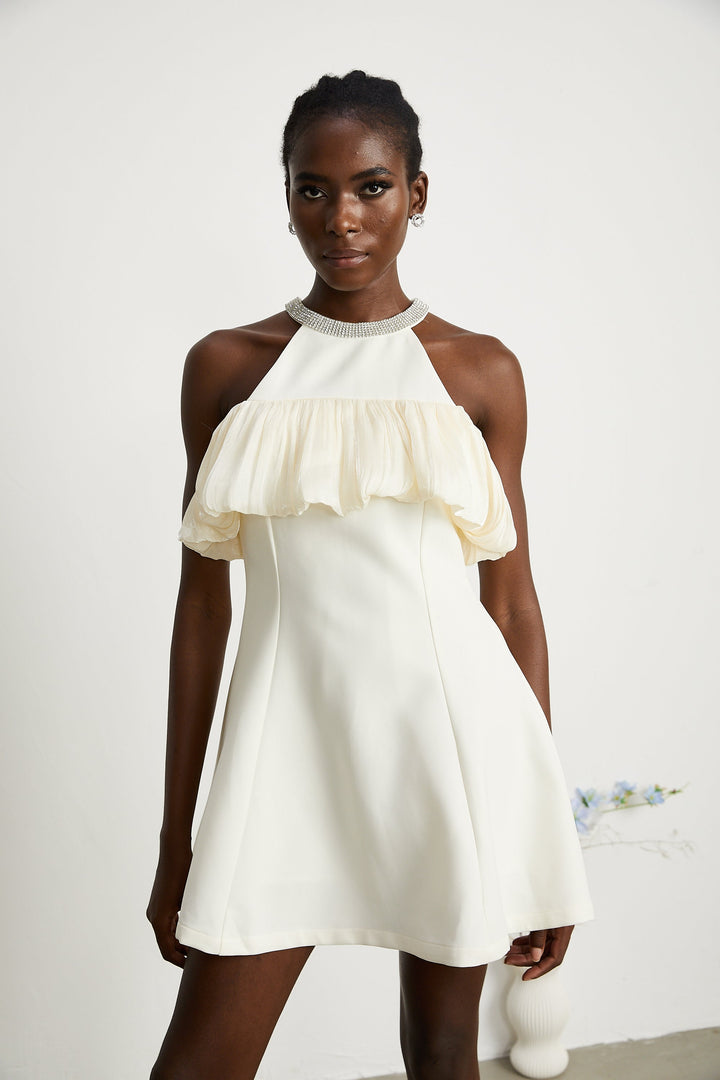 Levoire | Robe Mini Sans Manches Décorée De Cristaux