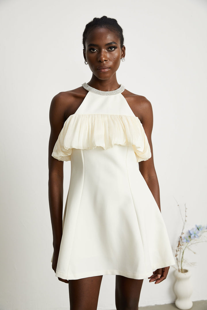 Levoire | Robe Mini Sans Manches Décorée De Cristaux