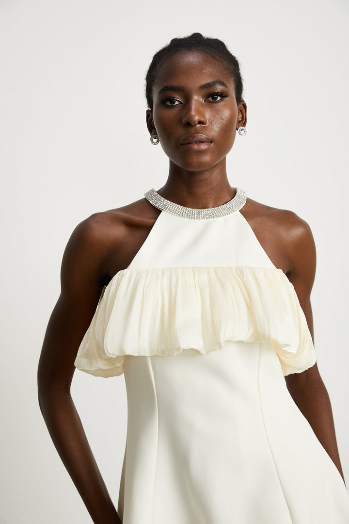 Levoire | Robe Mini Sans Manches Décorée De Cristaux