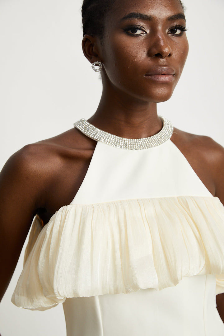 Levoire | Robe Mini Sans Manches Décorée De Cristaux