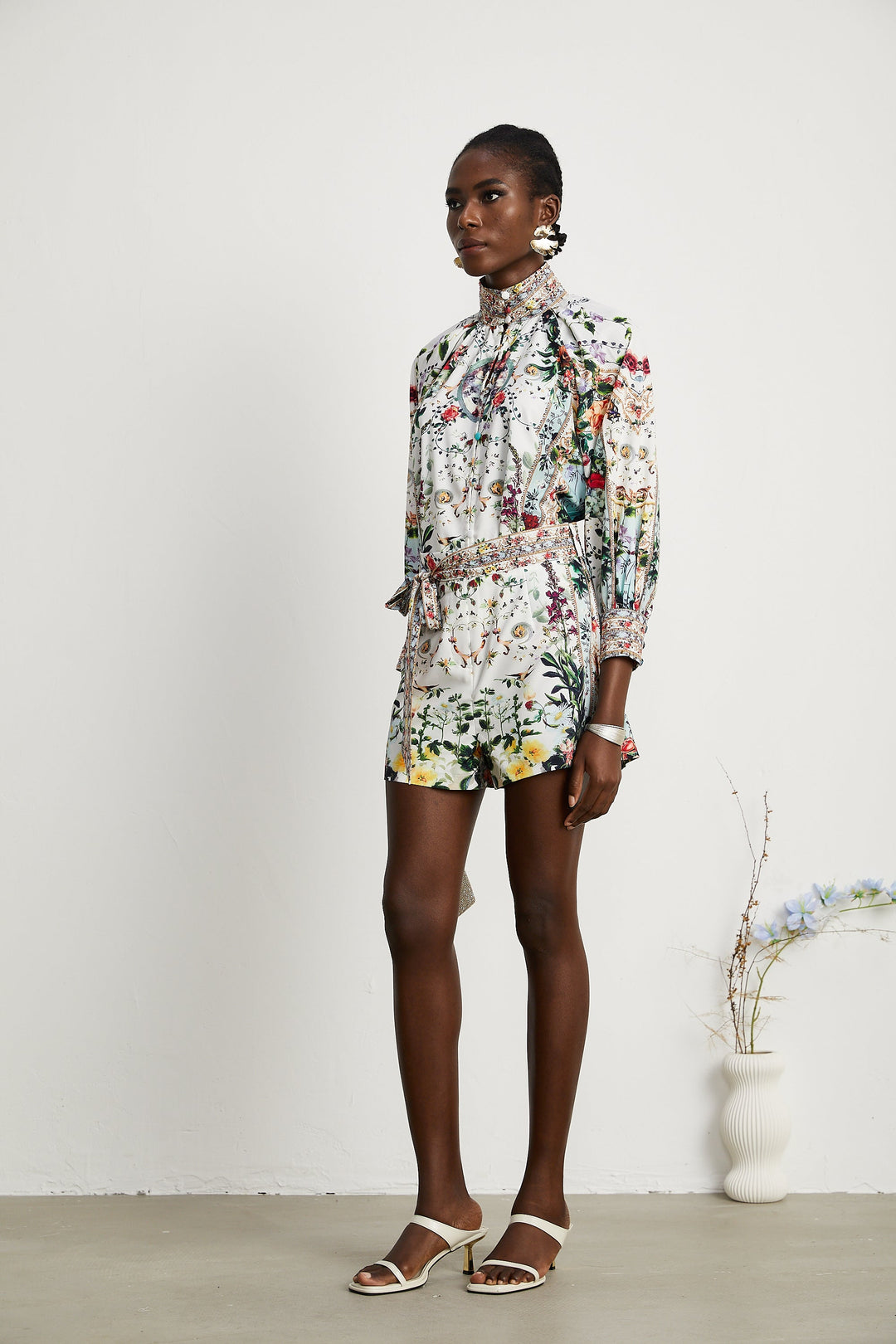 Levoire | Blouse À Imprimé Floral & Ensemble Short Coordonné
