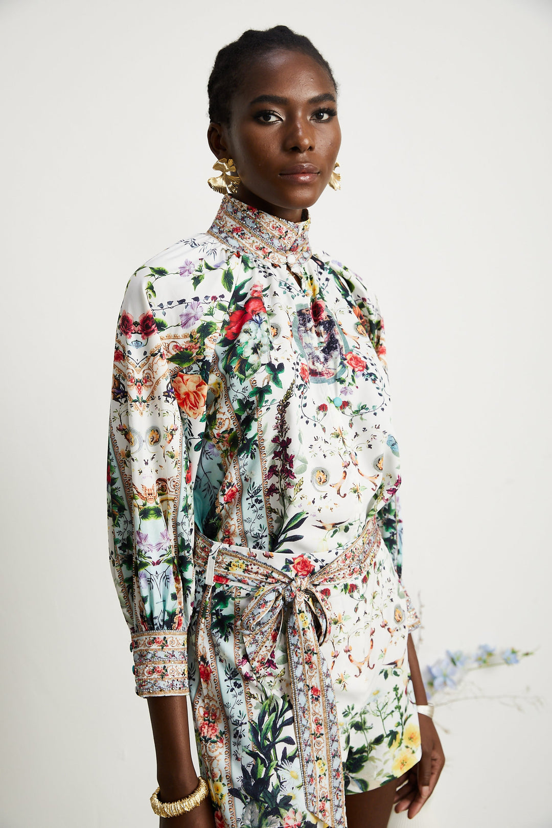 Levoire | Blouse À Imprimé Floral & Ensemble Short Coordonné