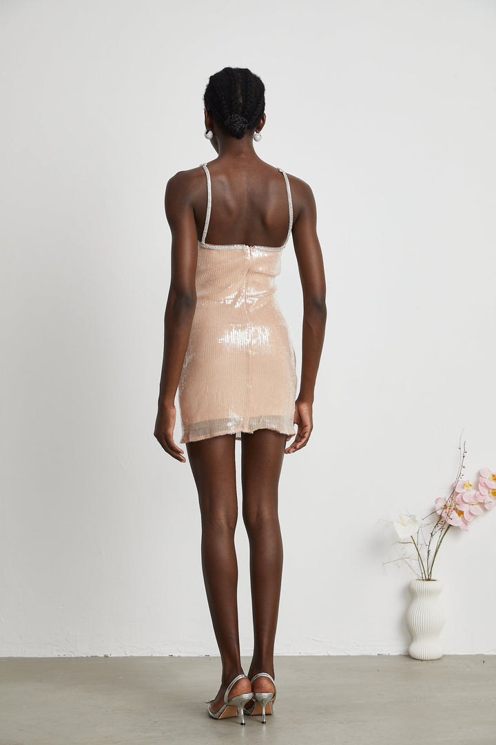 Levoire | Éadaoin Paliet Fleurs Mini Robe