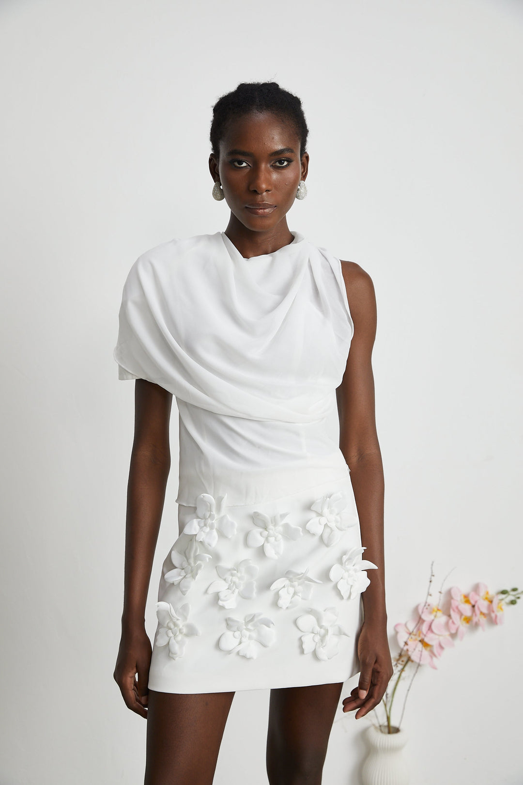 Levoire | Blouse En Chiffon Blanche Élegante