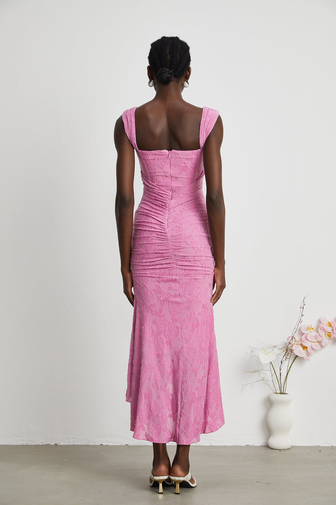 Levoire | Robe Maxi Jacquard Fleurs