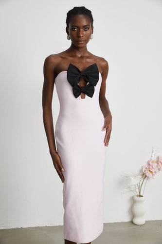 Levoire | Robe Bandage Pink Avec Nœud