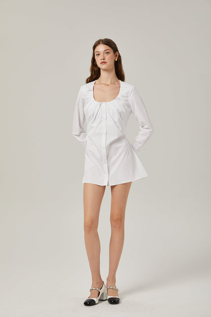 Levoire | Robe Chemise À Détail Plissé