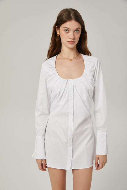 Levoire | Robe Chemise À Détail Plissé