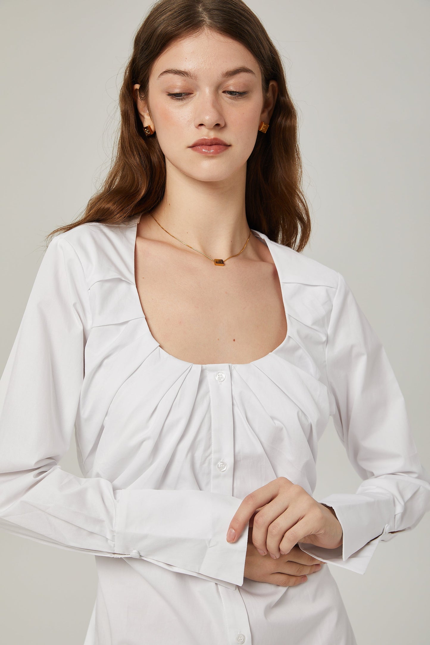 Levoire | Robe Chemise À Détail Plissé