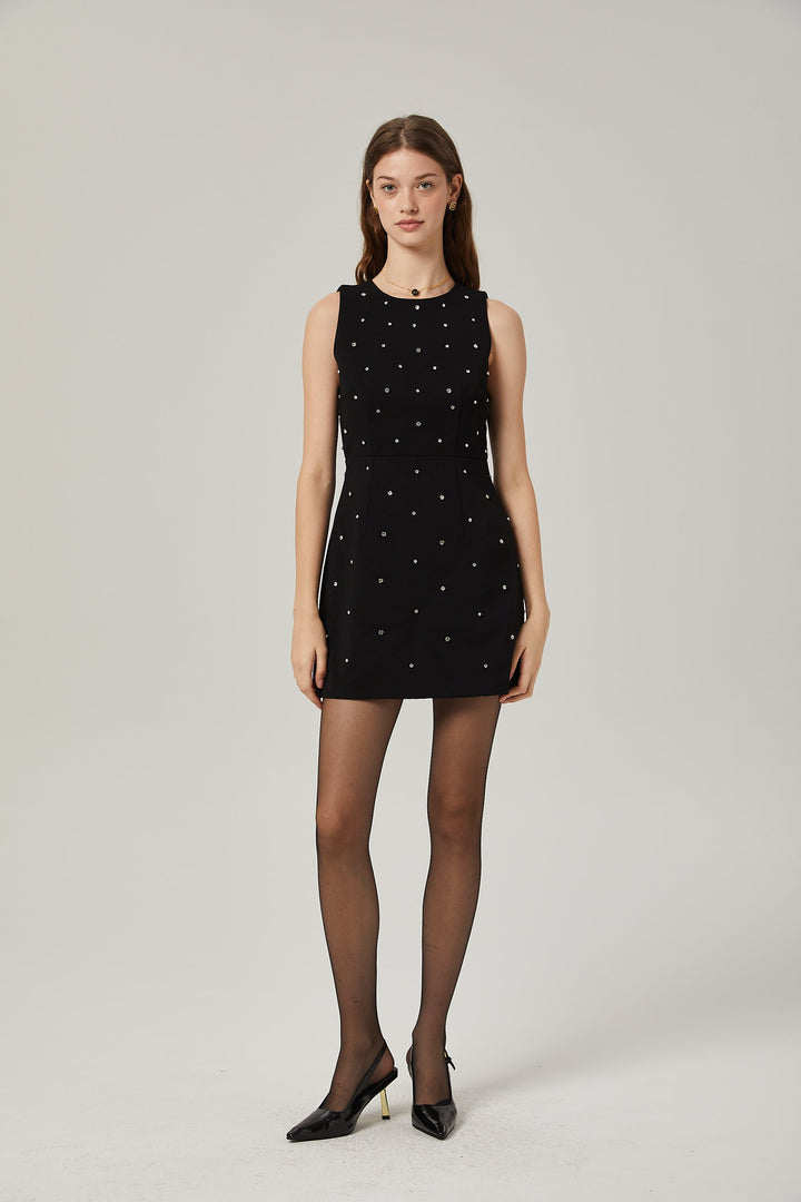 Levoire | Robe Mini A-Ligne Ornée De Cristaux