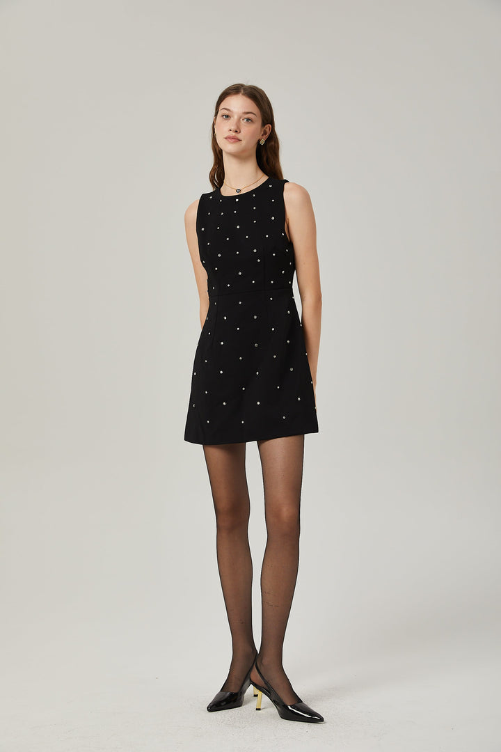 Levoire | Robe Mini A-Ligne Ornée De Cristaux