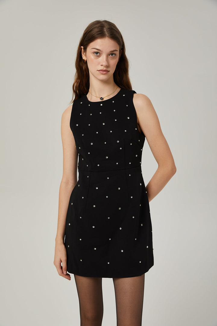 Levoire | Robe Mini A-Ligne Ornée De Cristaux