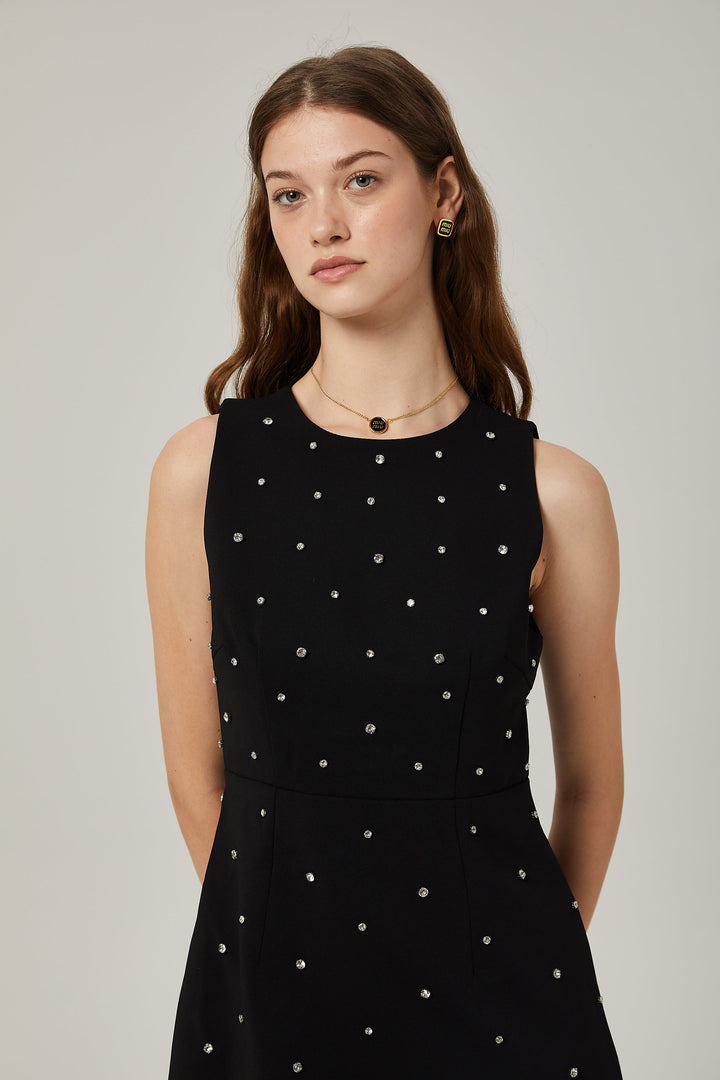 Levoire | Robe Mini A-Ligne Ornée De Cristaux