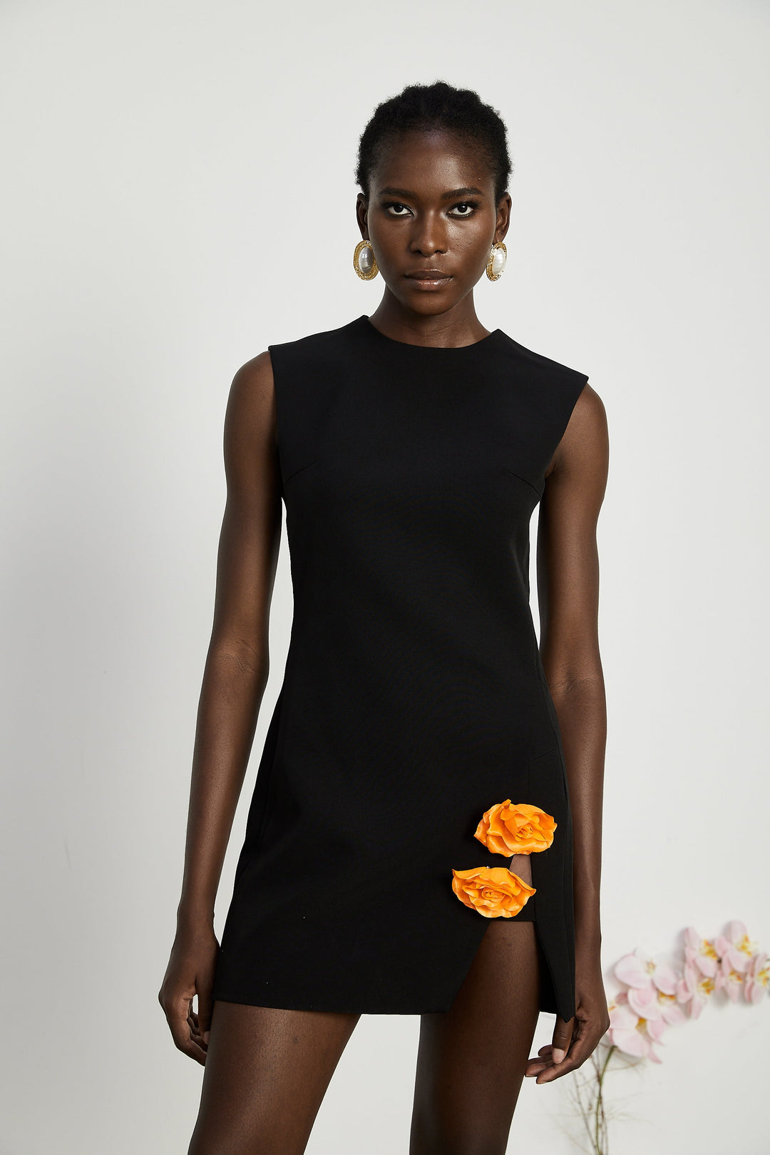 Levoire | Mini Robe Décorée De Fausses Fleurs