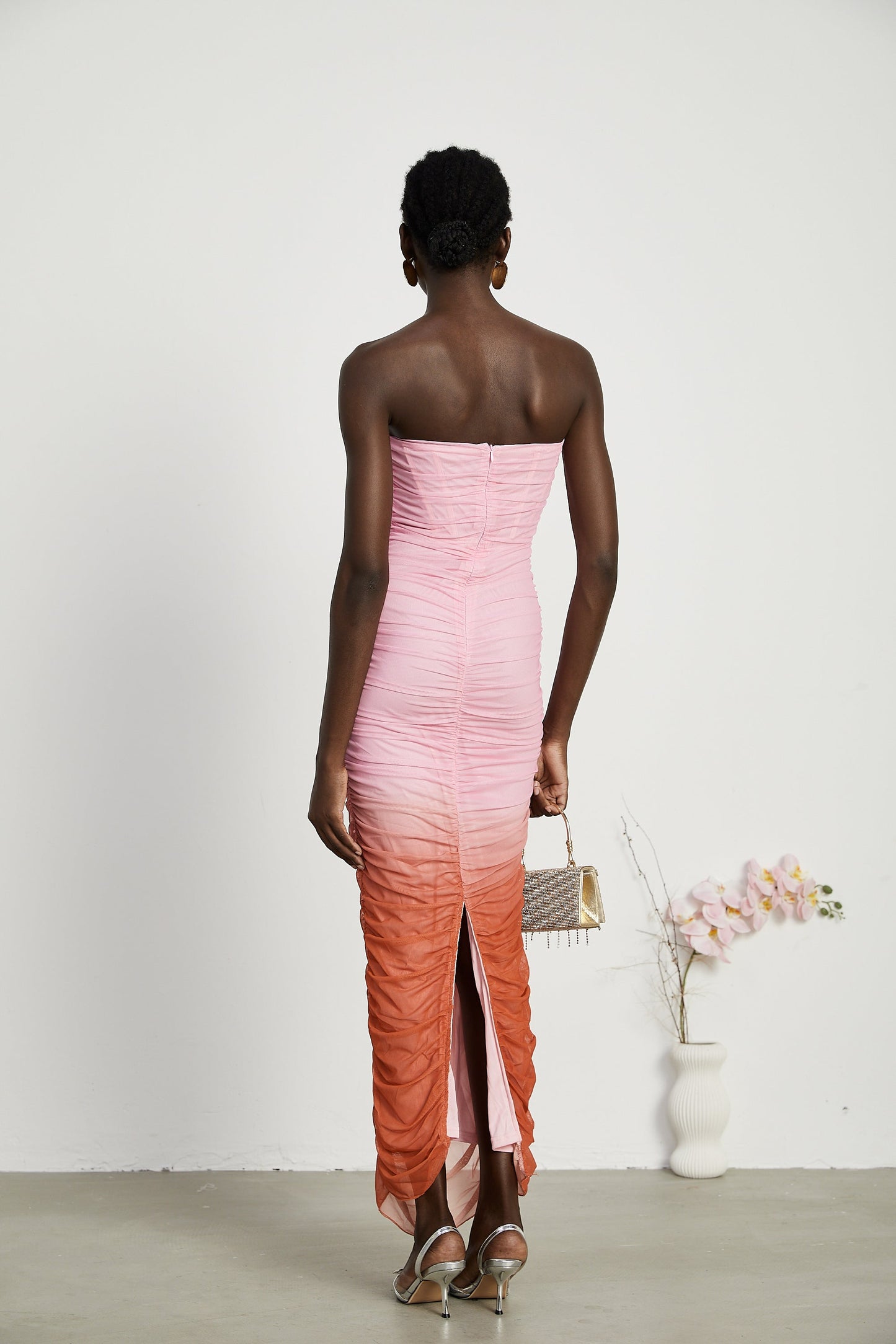 Levoire | Robe Midi Plissée Dégradé