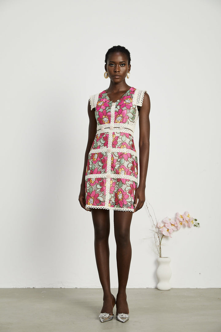 Levoire | Robe Mini Brodée D'Invitation