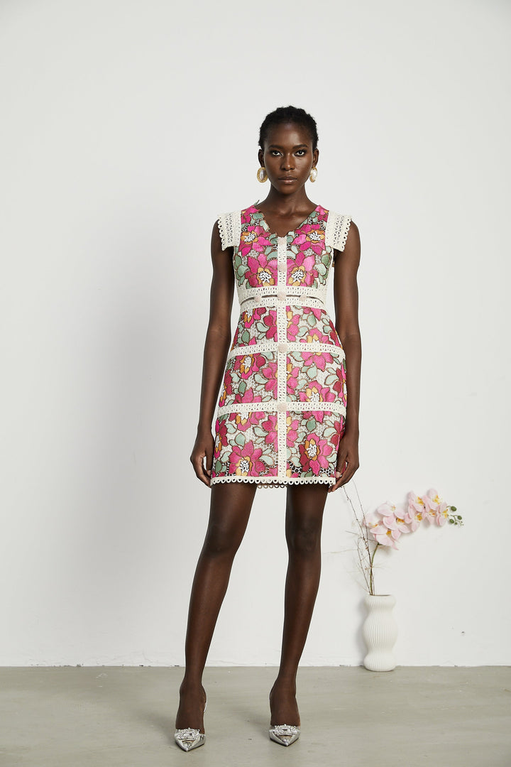 Levoire | Robe Mini Brodée D'Invitation