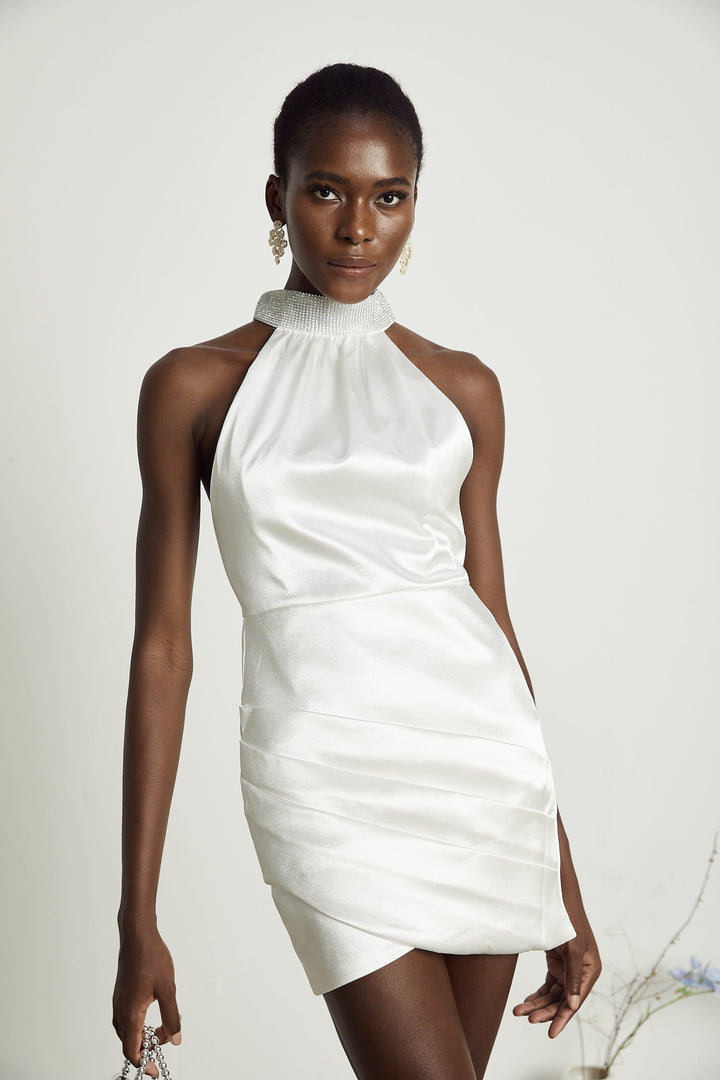 Levoire | Robe Mini Asymétrique Ornée